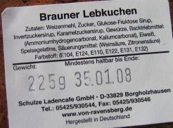 Brauner Lebkuchen!