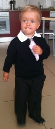 Alex in uniform!