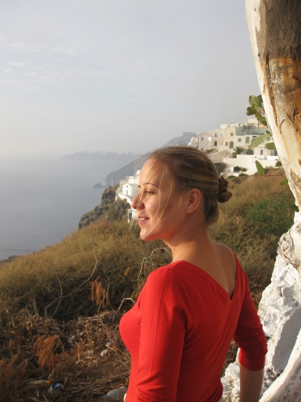 Ana in Santorini!
