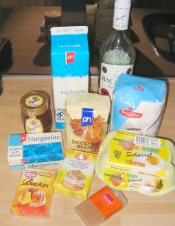 Honeycake ingredienten!