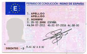 Spanish driving license!