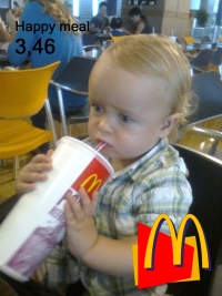 Alex in a McDonald advertisement!